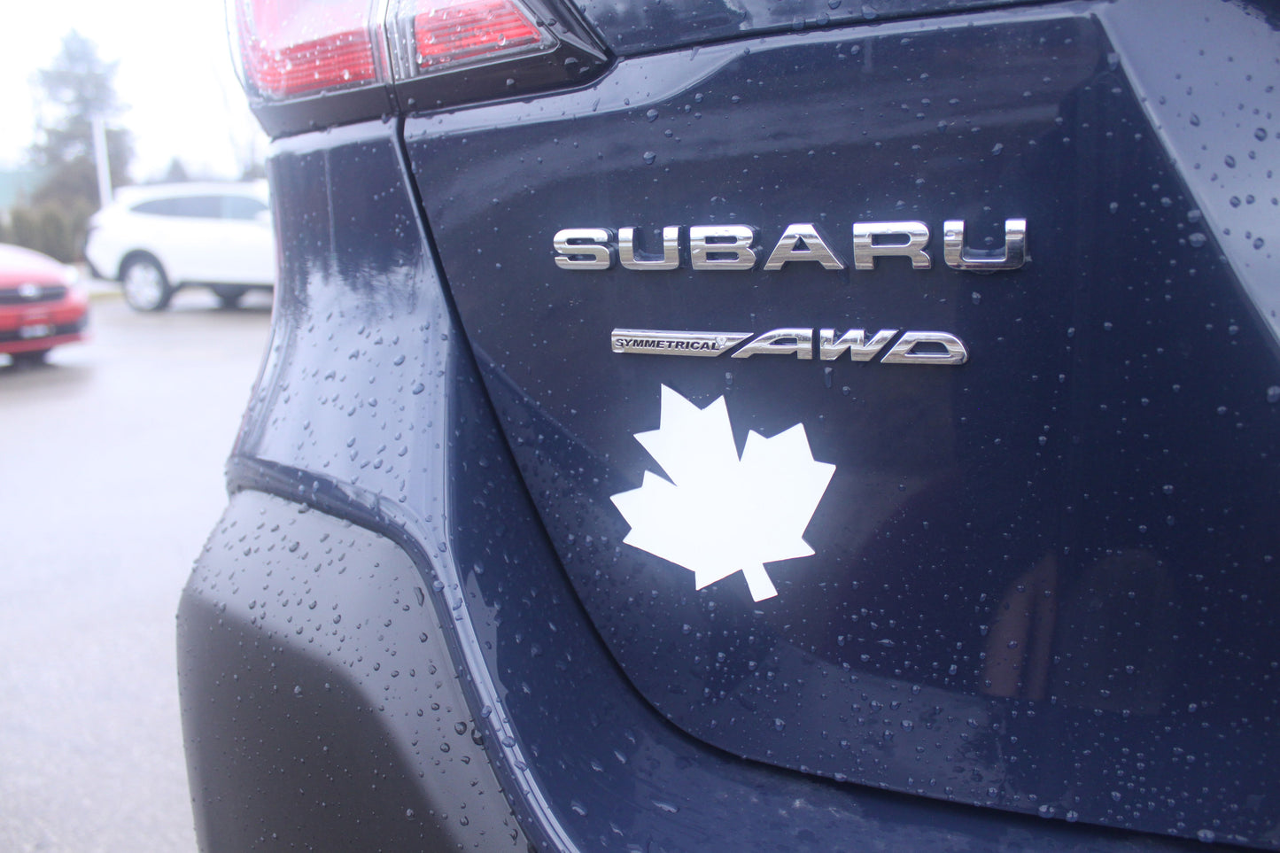 Maple Magnet Removable Car Magnet - White