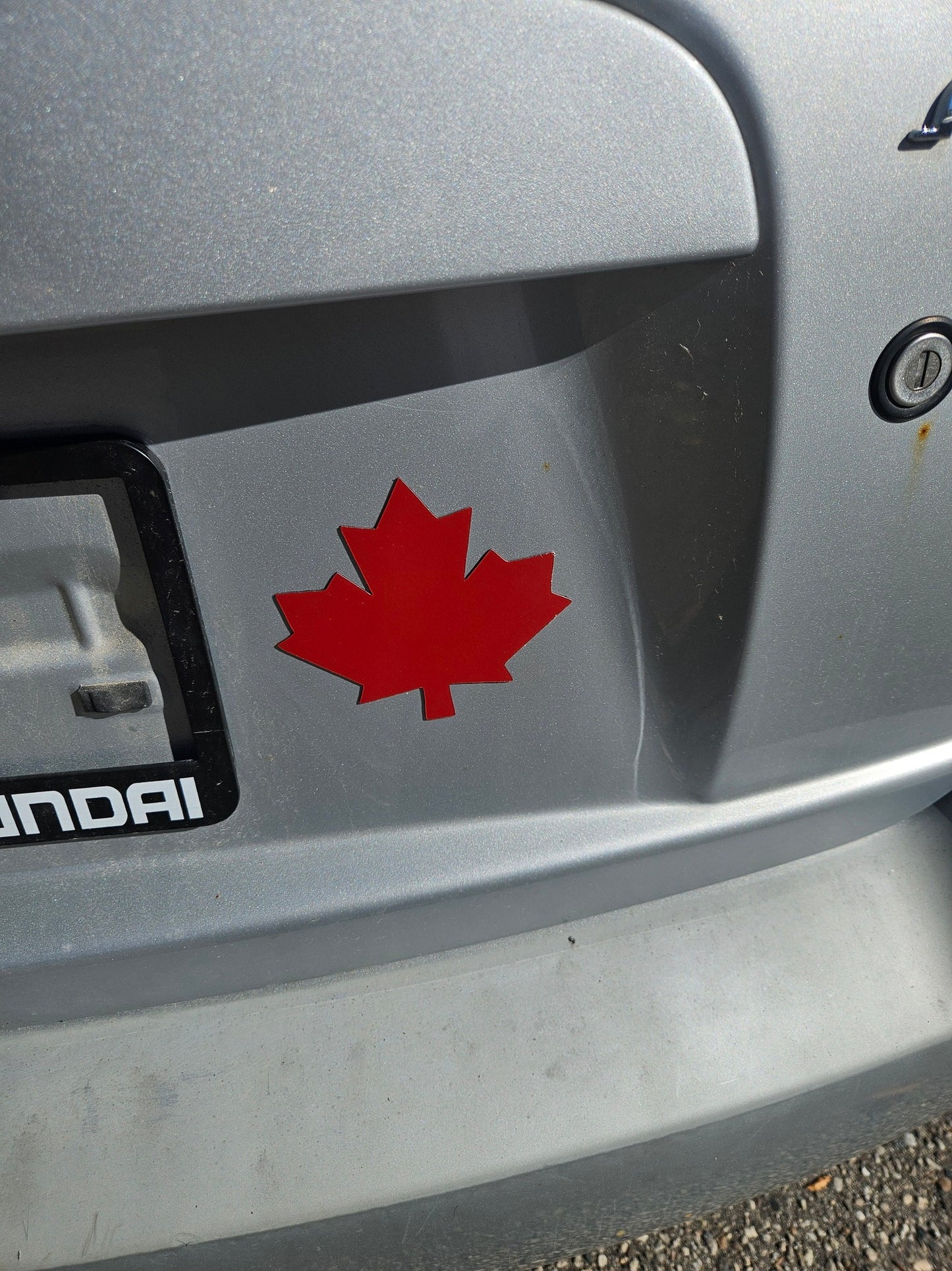 Maple Magnet Removable Car Magnet - Red