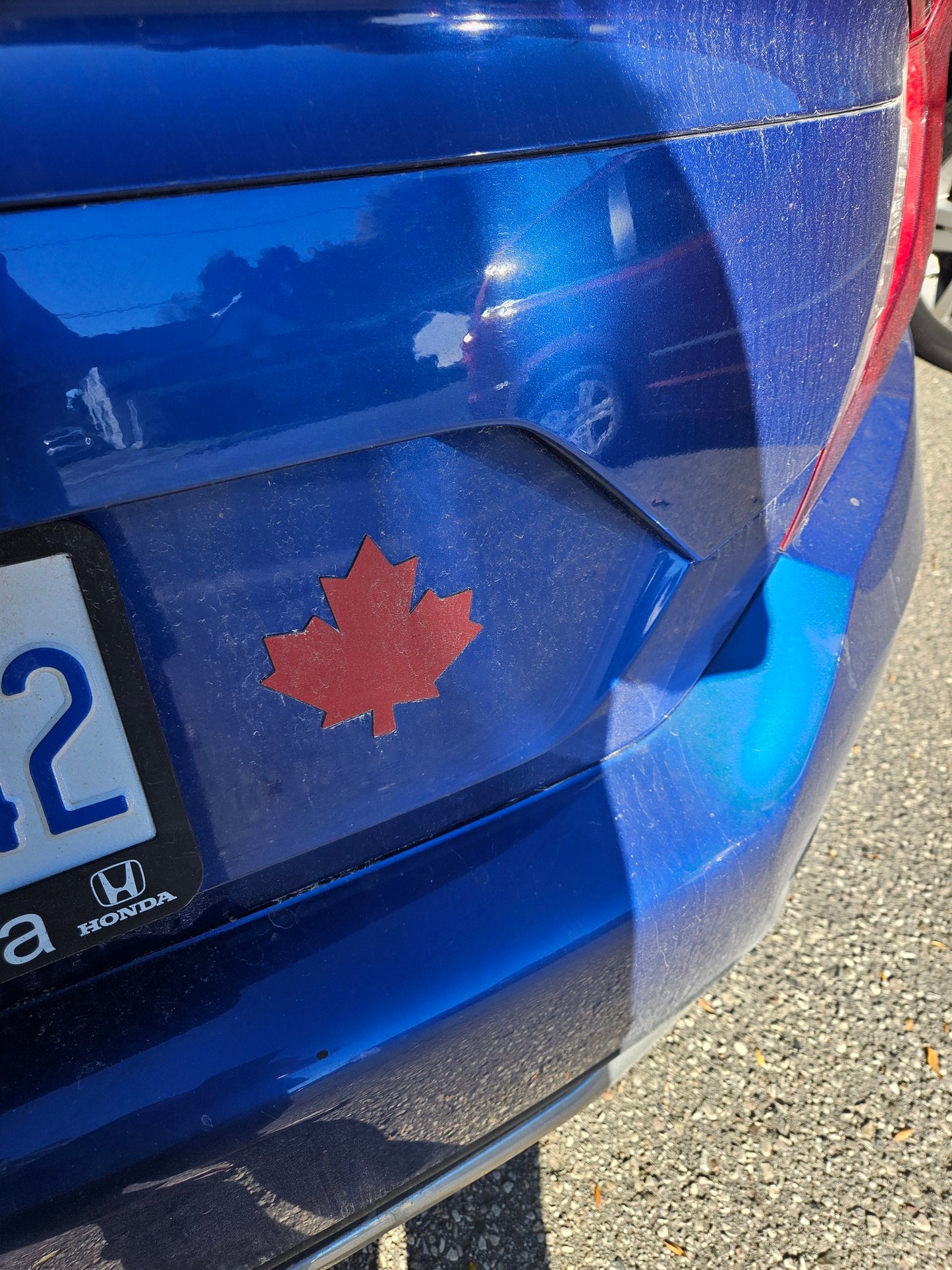 Maple Magnet Removable Car Magnet - Red