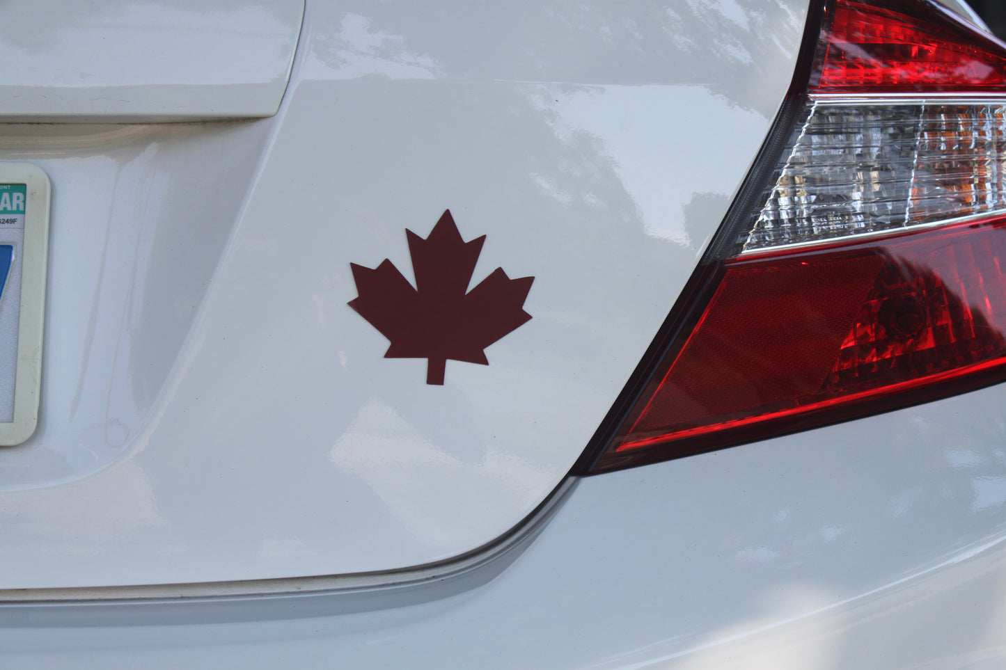 Maple Magnet Removable Car Magnet - Red