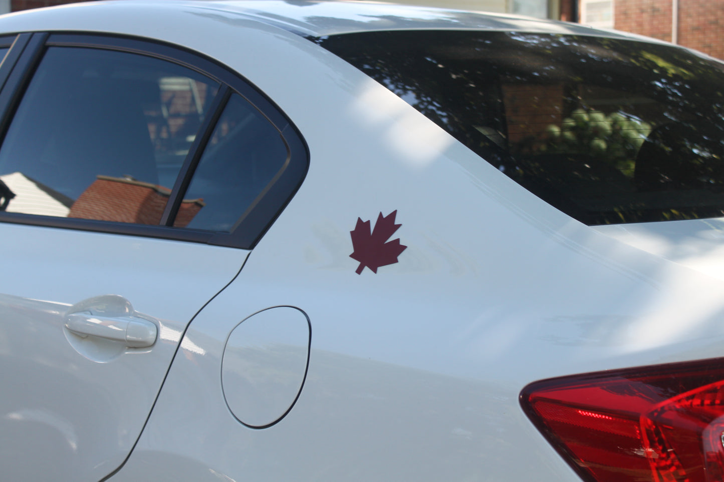 Maple Magnet Removable Car Magnet - Red