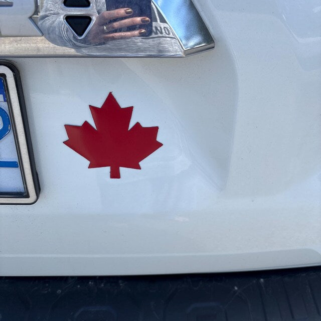 Maple Magnet Removable Car Magnet - Red