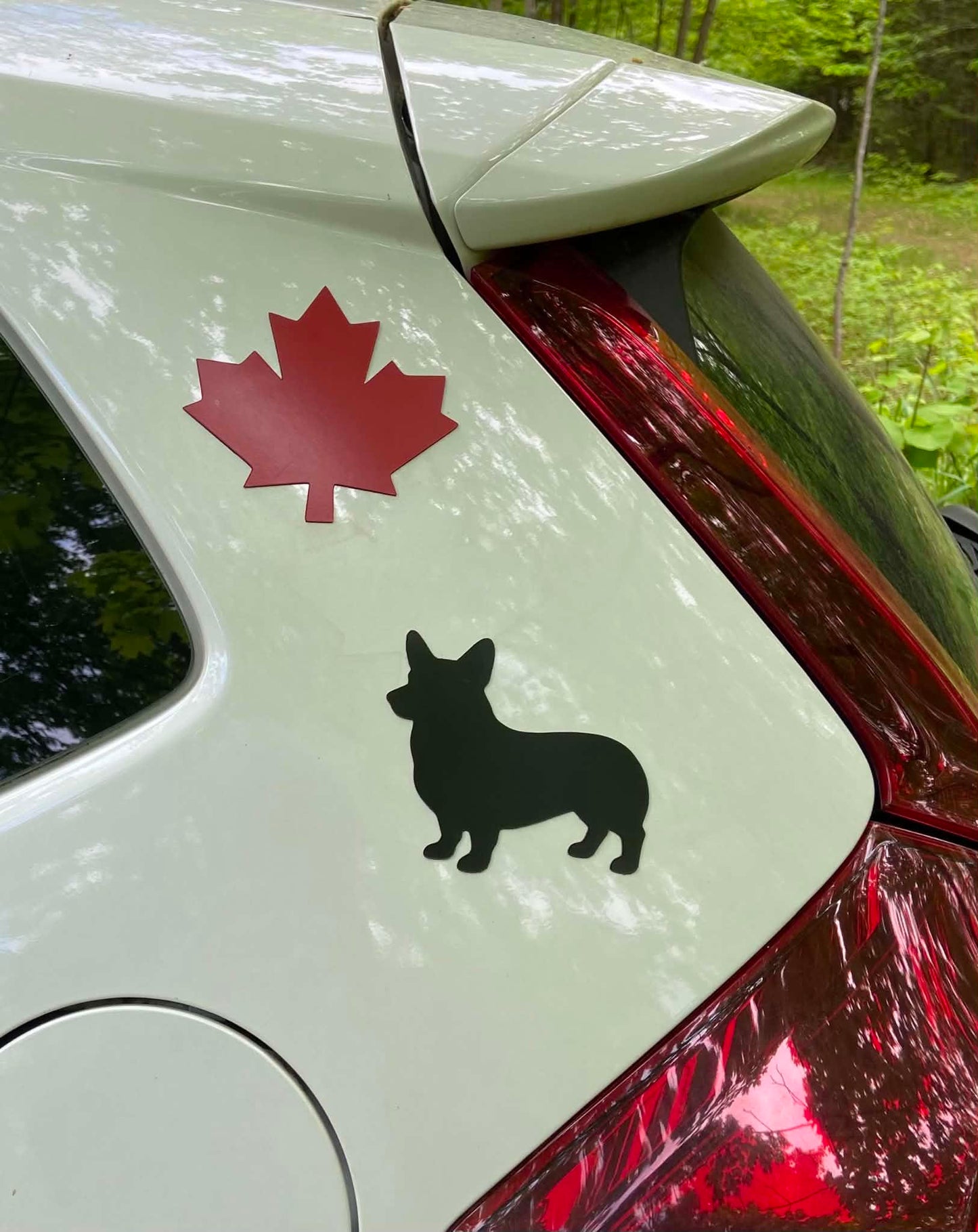 Maple Magnet Removable Car Magnet - Red